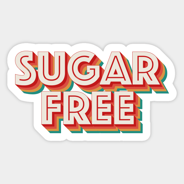 Sugar Free Sticker by n23tees